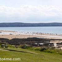 Buy canvas prints of Woolacombe Bay in North Devon by Chris Dorney