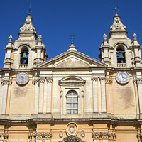 Buy canvas prints of St. Pauls Cathedral in Mdina by Chris Dorney