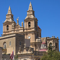 Buy canvas prints of Parish Church of Mellieha in Malta by Chris Dorney