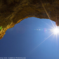 Buy canvas prints of Benagil Caves in Portugal by Chris Dorney