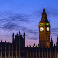 Buy canvas prints of Houses of Parliament in London at Dusk by Chris Dorney