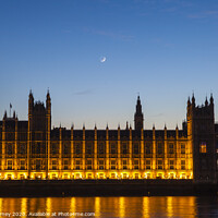 Buy canvas prints of Houses of Parliament in London at Dusk by Chris Dorney
