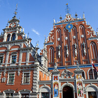 Buy canvas prints of House of the Blackheads in Riga by Chris Dorney