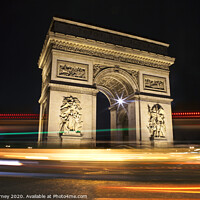 Buy canvas prints of Arc De Triomphe by Chris Dorney