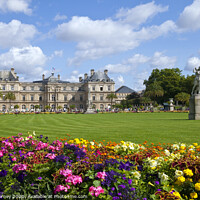 Buy canvas prints of Luxembourg Palace in Jardin du Luxembourg in Paris by Chris Dorney