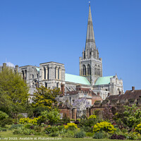 Buy canvas prints of Chichester Cathedral in Sussex by Chris Dorney