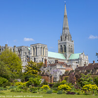 Buy canvas prints of Chichester Cathedral in Sussex by Chris Dorney