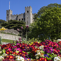 Buy canvas prints of Rochester Castle in Kent, UK by Chris Dorney