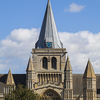 Buy canvas prints of Rochester Cathedral in Kent by Chris Dorney