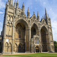 Buy canvas prints of Peterborough Cathedral in the UK by Chris Dorney