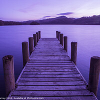 Buy canvas prints of Jetty on Coniston Water in the Lake District by Chris Dorney