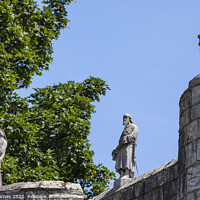 Buy canvas prints of Sculptures on Bootham Bar in York by Chris Dorney