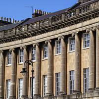 Buy canvas prints of Royal Crescent in Bath by Chris Dorney