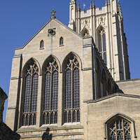 Buy canvas prints of St. Edmundsbury Cathedral in Bury St. Edmunds by Chris Dorney