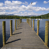 Buy canvas prints of Lake Windermere Jetty by Chris Dorney