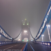 Buy canvas prints of Tower Bridge Fog by Chris Dorney