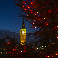 Buy canvas prints of Big Ben at Christmas by Chris Dorney