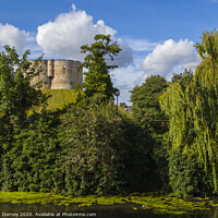 Buy canvas prints of Clifford's Tower and the River Ouse in York by Chris Dorney