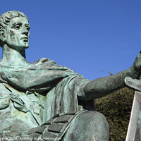 Buy canvas prints of Constantine the Great Statue in York by Chris Dorney