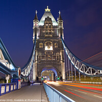 Buy canvas prints of Tower Bridge at Night by Chris Dorney