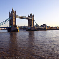 Buy canvas prints of Tower Bridge and The River Thames at Sunset by Chris Dorney