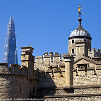 Buy canvas prints of Tower of London and the Shard by Chris Dorney