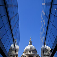 Buy canvas prints of View of St. Paul's Cathedral in London. by Chris Dorney