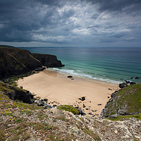 Buy canvas prints of Pentire Steps and Diggory's Island by Lindsay Philp