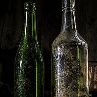 Buy canvas prints of Old Bottles by Fred Denner