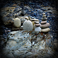 Buy canvas prints of STANDING PEBBLES by Jennifer Williams