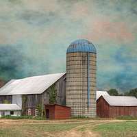 Buy canvas prints of Blue Silo by JOHN RONSON