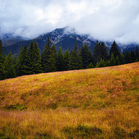 Buy canvas prints of storm clouds over carpathians mountains by Paul Boazu