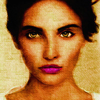 Buy canvas prints of her eyes by Paul Boazu