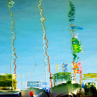 Buy canvas prints of masts reflection by Paul Boazu