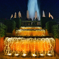 Buy canvas prints of The Magic Fountain of Montjuic by Paul Boazu