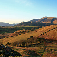 Buy canvas prints of from High Rigg, St Johns in the vale, towards Bass by Linda Lyon