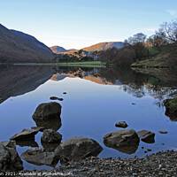 Buy canvas prints of Buttermere, looking towards Crummock Water by Linda Lyon