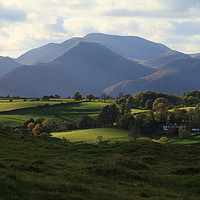 Buy canvas prints of Causey Pike from Near Tewet Tarn by Linda Lyon