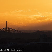 Buy canvas prints of Forth Bridges and Beyond by Sunset by Alexander Jeffrey