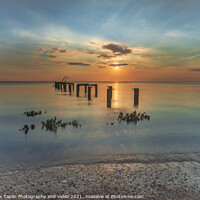 Buy canvas prints of Sunset over The Wash, Norfolk coast by Graeme Taplin Landscape Photography
