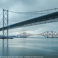 Buy canvas prints of Forth Bridges Scotland by Graeme Taplin Landscape Photography