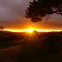 Buy canvas prints of   Lakeland Sunset                              by John Iddles