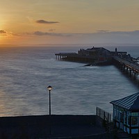 Buy canvas prints of Birnbeck Pier at sunset                            by John Iddles