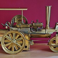 Buy canvas prints of Model Steam-Roller                                by John Iddles