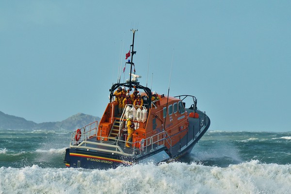 St Davids Lifeboat Picture Board by John Iddles