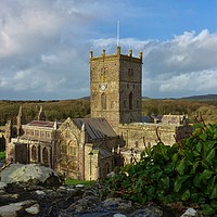 Buy canvas prints of St Davids Cathedral, Bishops Palace & Gatehouse    by John Iddles