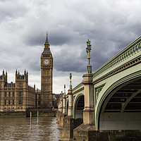 Buy canvas prints of Big Ben and Westminster Bridge, London by Milton Cogheil