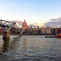 Buy canvas prints of Millennium Bridge by Milton Cogheil