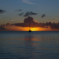 Buy canvas prints of St Lucia Sunset 1 by Milton Cogheil