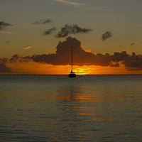 Buy canvas prints of St Lucia Sunset 3 by Milton Cogheil